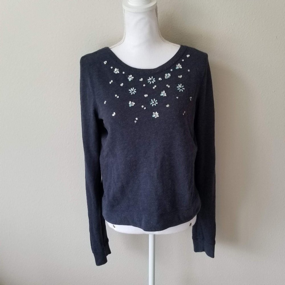 Hollister / Medium / Blue Holiday Sweatshirt